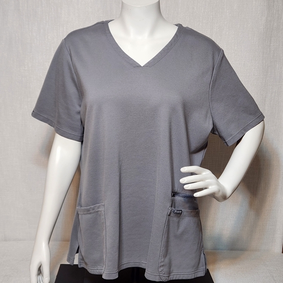 Jaanuu Other - Jaanuu Scrubs Top Gray Grey Heavyweight Quality Size 2X